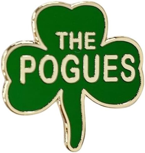 The Pogues ثلاث أوراق البرسيم المينا بروش دبوس للنساء الرجال الأخضر لاكي شامروك التلبيب دبابيس الأيرلندية سلتيك الشرير الفرقة الشعبية الموسيقى شارة عيد القديس باتريك عطلة مهرجان دبابيس مجوهرات تذكارية in Saudi Arabia