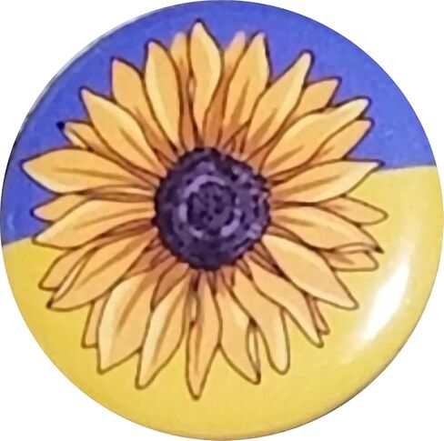 Ukrainian Flag pins (with Sunflower) - 1.25 inches (small) - bulk pack of 120 pinback buttons in Saudi Arabia