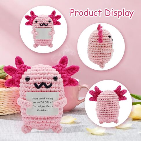 Auoinge Crochet Kit for Beginners, Cute Penguin Crochet Stater Kit with Step-by-Step Video Tutorials for Adults Kids Crochet Animals Knitting Kit with Enough Yarn in Saudi Arabia