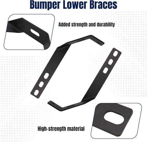 Bumper Lower Braces for Peterbilt 378 379 2017-2007, 16, 18 or 20 Inch Bumper Sizes Support Brackets in Saudi Arabia