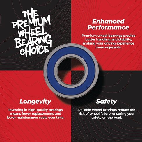 جميع الكرات سباق عجلة تحمل مجموعة الختم 25-1474 متوافق مع/استبدال لياماها YZF-R1 2002-2014، YZF-R1 50th 2006 in Kuwait