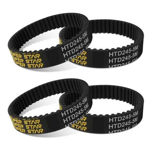4 Pcs Belts for Meepo, HTD-5mm 245 mm Skateboard Drive Belts 15mm Wide, HTD-5mm Skateboard Drive Belts for Meepo Voyager/Envy/Hurricane Carbon/Hurricane Bamboo/Flow/NLS in Kuwait
