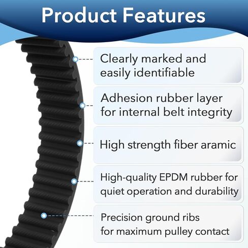 4 Pcs Belts for Meepo, HTD-5mm 245 mm Skateboard Drive Belts 15mm Wide, HTD-5mm Skateboard Drive Belts for Meepo Voyager/Envy/Hurricane Carbon/Hurricane Bamboo/Flow/NLS in Kuwait