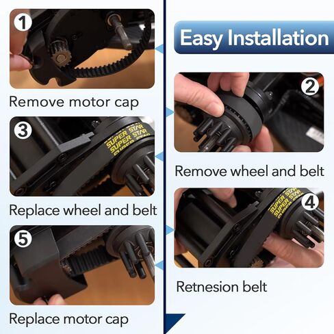 4 Pcs Belts for Meepo, HTD-5mm 245 mm Skateboard Drive Belts 15mm Wide, HTD-5mm Skateboard Drive Belts for Meepo Voyager/Envy/Hurricane Carbon/Hurricane Bamboo/Flow/NLS in Kuwait