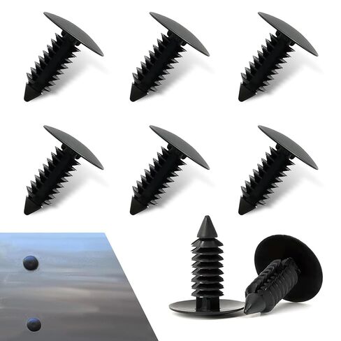 8 PCS License Plate Hole Plugs, Car Bumper Plugs, License Plate Hole Cover Clip Fixed Fastening Buckle, Universal for Most Car (Black) in Kuwait
