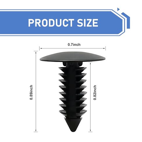 8 PCS License Plate Hole Plugs, Car Bumper Plugs, License Plate Hole Cover Clip Fixed Fastening Buckle, Universal for Most Car (Black) in Kuwait