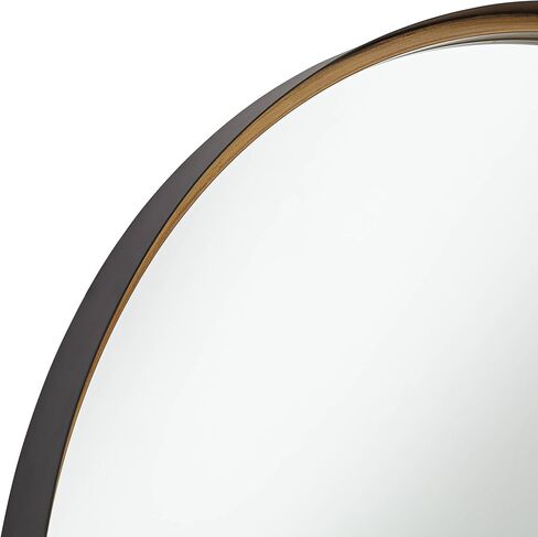 Uttermost Andi Black and Gold 34" Round Wall Mirror in Saudi Arabia