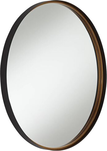 Uttermost Andi Black and Gold 34" Round Wall Mirror in Saudi Arabia