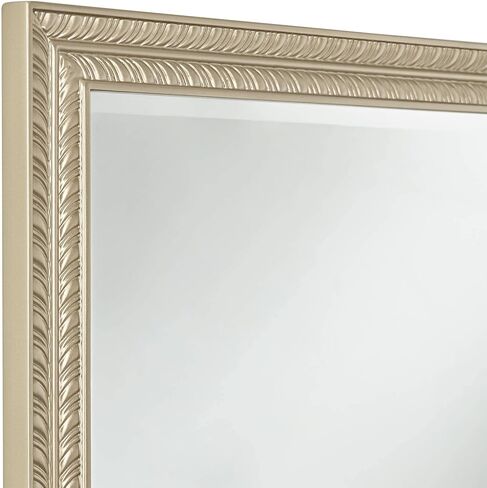 Noble Park Shaina Rectangular Vanity Decorative Wall Mirror Modern Champagne Gold Wood Frame 24" Wide for Bathroom Bedroom Living Home House Office Entryway in Saudi Arabia