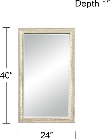 Noble Park Shaina Rectangular Vanity Decorative Wall Mirror Modern Champagne Gold Wood Frame 24" Wide for Bathroom Bedroom Living Home House Office Entryway in Saudi Arabia