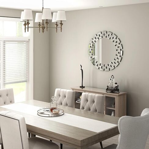 KOHROS مرآة مستديرة كبيرة لديكور الحائط 32 بوصة مرايا حائط دائرية حديثة ديكور لغرفة المعيشة والمدخل والحمام والممر in Kuwait