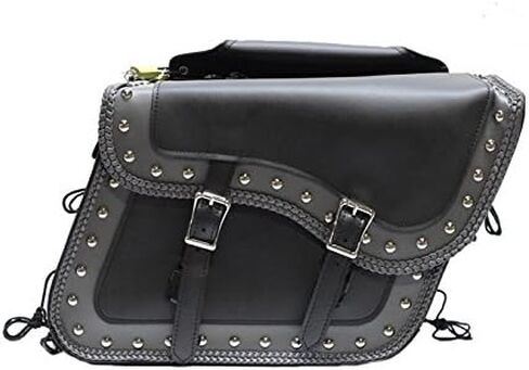 Dream Apparel EXCELSIOR INT Unisex Waterproof UV Protected Large Quick Detach Universal Fit PVC Leather Saddle Bags Motorcycles/Touring Backpack-Black in Saudi Arabia