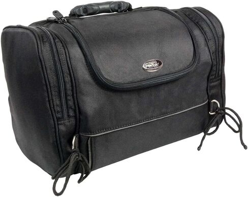 Milwaukee Performance SH684 Medium Black Textile Motorcycle Sissy Bar Bag with Reflective Piping in Kuwait