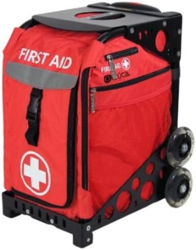 حقيبة Zuca Sport Insert، الإسعافات الأولية (أحمر مع صليب أبيض) مع إطار رياضي أسود in Kuwait