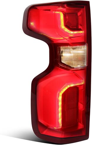 مصباح LED خلفي متوافق مع 2019-2025 Chevy Silverado 1500 المصابيح الخلفية LED الخلفية اليسرى للسائق الجانب الخلفي مصباح إشارة الفرامل مع لمبة وحزام 84678149 GM2800311 (نموذج Led المصنع المناسب فقط) in Kuwait