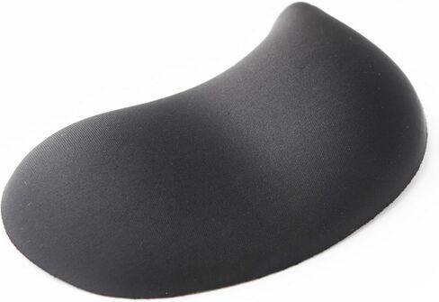Ergonomic Mouse Wrist Rest Pad, Small Gel Mouse Keyboard Support Cushion Non-Slip Base, for Easy Typing and Wrist Pain Relief Office Computer, Laptop, PC Gaming (Black) in Saudi Arabia