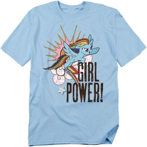 Popfunk Classic My Little Pony Rainbowdash Girl Power T Shirt & Stickers in Saudi Arabia