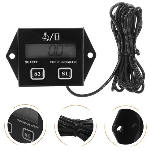 Veemoon Digital Tachometer Speedometer for ATV Small Engines Motorcycle Lawn Mower Electronic Display Timer Gauge Compatible Gasoline Engines in Saudi Arabia
