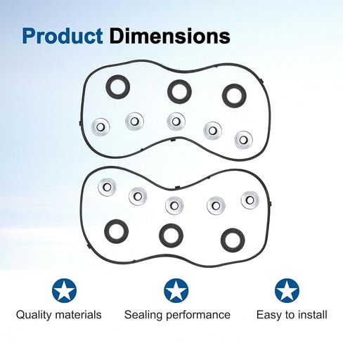 Engine Valve Cover Gasket Set Fit for 2003-2009 Accord Odyssey Pilot Ridgeline Acura RL TL MDX 3.0L 3.5L V6 Replace VS50607R 12030-RJA-010 12341-RCA-A00 12030-RCA-A00 in Kuwait