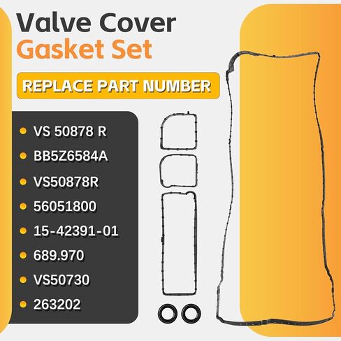 VS50878R 56051800 Valve Cover Gasket fit for 2013-2018 Ford Focus Escape 2.0L Edge Fusion Mustang Taurus Lincoln Mkz 2.0L 2.3L Gas Turbo in Kuwait