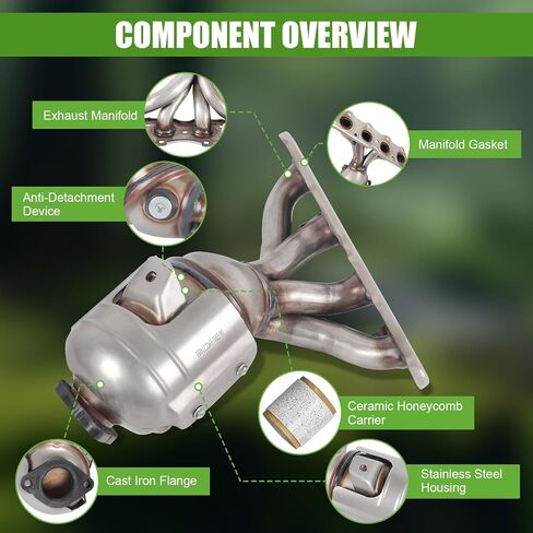 674-891 Catalytic Converter Kit Replacement For Hyundai 1.6L, Kia 1.6L,2012-2017, Replace 285102BEF1 285002BSNA in Kuwait