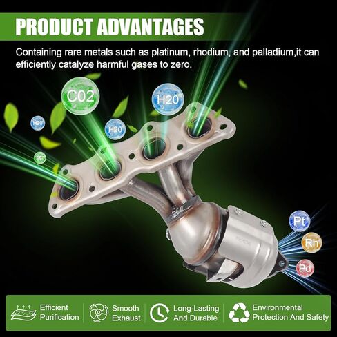 674-891 Catalytic Converter Kit Replacement For Hyundai 1.6L, Kia 1.6L,2012-2017, Replace 285102BEF1 285002BSNA in Kuwait