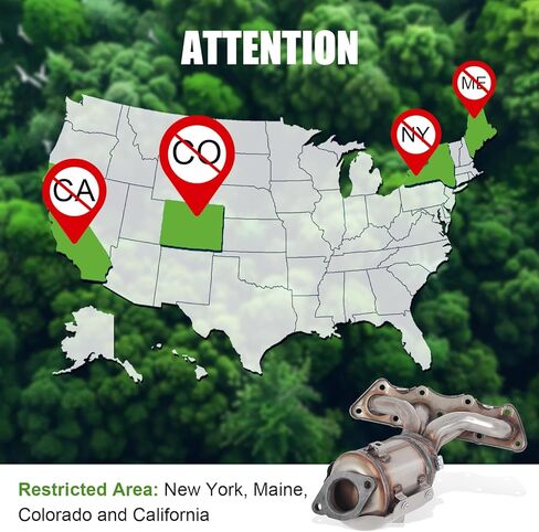 674-891 Catalytic Converter Kit Replacement For Hyundai 1.6L, Kia 1.6L,2012-2017, Replace 285102BEF1 285002BSNA in Kuwait