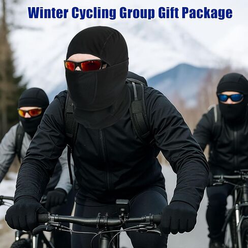 6 Pcs Balaclava Face Ski Mask with Movable Design for Men Women Fleece Winter Face Covering for Cold Weather Skiing Outdoor Work in Kuwait