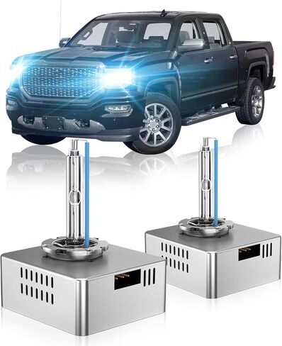 D5S HID Xenon Headlight Bulb Fit for GMC 2014 2015 2016 2017 2018 Sierra 1500 2018-2021 Terrain 2015-2018 Sierra 2500 3500 HD, 8000K Blue, Pack of 2 in Kuwait