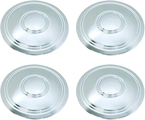 Set of 4 New Chrome 14" 15" Taxi Cab Police Car Style Rally Wheel Center Caps Replacement for Chevrolet Corvette Chevelle Camaro Impala Bowtie in Saudi Arabia