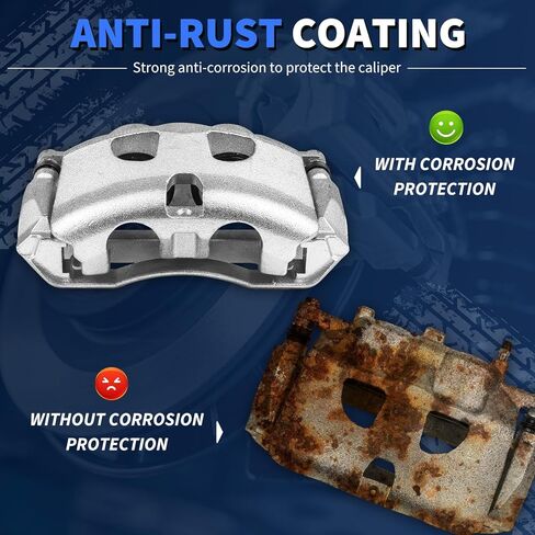 Maxfavor 18B5404 18B5405 مجموعة فرجار الفرامل القرصية مع دعامة متوافقة مع 2012-2020 Ford F-150 2015-2020 Ford Lobo 3.5L 5.0L 2011-2013 Lobo 6.2L مجموعة فرجار الفرامل الأمامية اليسرى اليمنى in Saudi Arabia