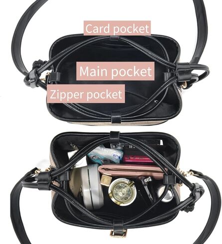 YUNZLAN Small Leopard Print Bucket Bags for Women Drawstring Crossbody Bag PU Leather Shoulder Bucket Tote Bag Purse in Kuwait