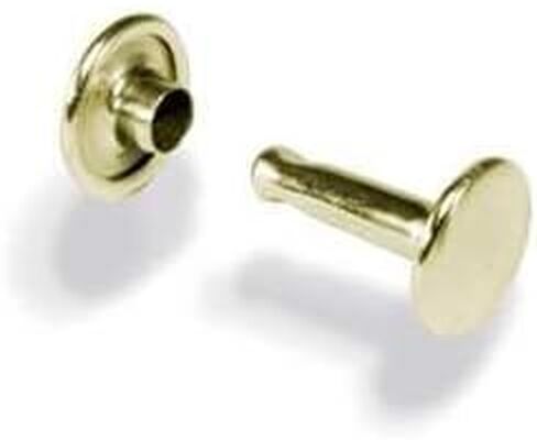 Tandy Leather Double Cap Rivets Large Solid Brass 100/pk 1383-11 in Saudi Arabia