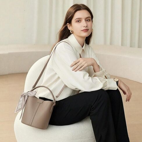 FALAN MULE Small Crossbody Bag for Women Vegan Leather Mini Bucket Handbags Shoulder Purse in Saudi Arabia