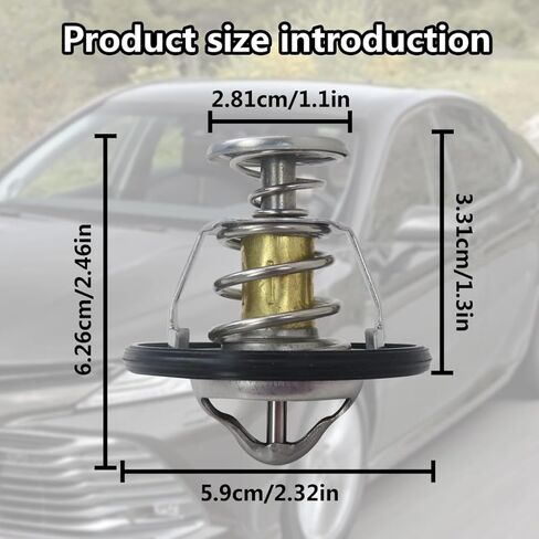 Engine Thermostat with Gasket 9091603075A82, 9091603075 for 1990-1997 Lexus LS400 in Kuwait