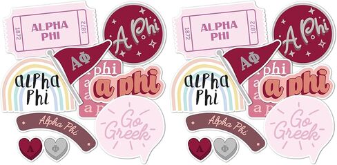 Desert Cactus Alpha Phi Sticker Decal Laptop Water Bottle Car (Cute Sheet) in Saudi Arabia