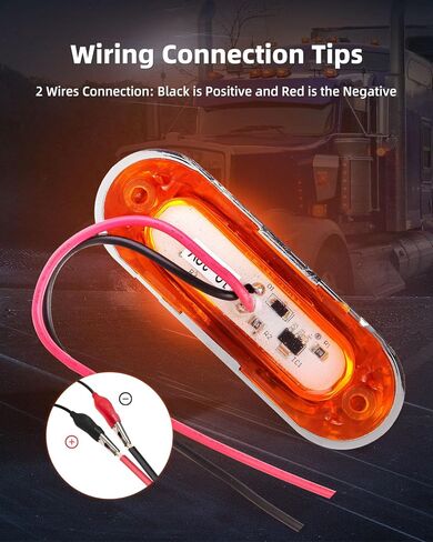 6 x Amber 4 LED Side Marker Indicator Lights Front Rear Tail Clearance Interior Stop Warning Running Lights w/Chrome Bezel Universial for 12-24V Auto Car Bus Truck Lorry Trailer Boat in Saudi Arabia