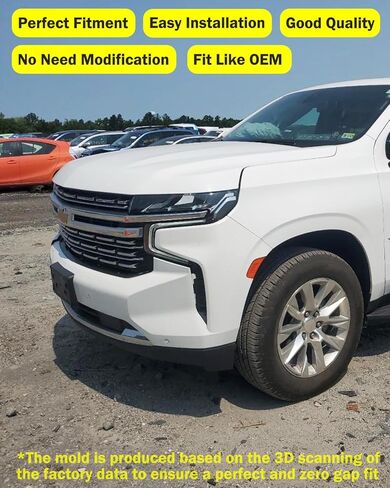 Front License Plate Frame for Chevy Suburban/Tahoe 2021 2022 2023 2024 Front Bumper License Plate Holder Mounting Bracket Replace # 84699405 GM1068216 in Saudi Arabia