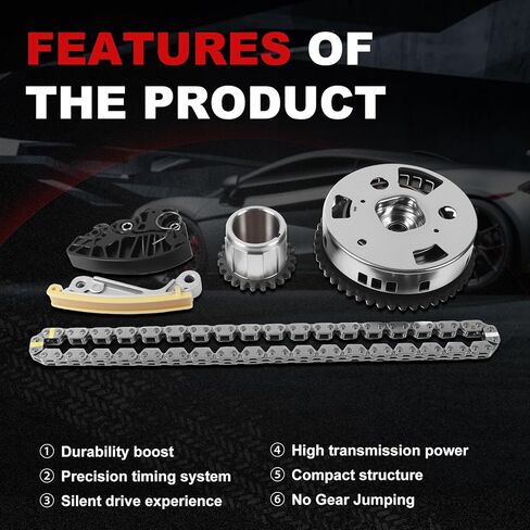 مجموعة سلسلة التوقيت VVT Gear Crank Sprocket 6.4L 5.7L Grand Cherokee 2009-2015 للقائد 09-10 لـ Ram 1500 2500 3500، 5.7L لشاحن تشالنجر دورانجو 09-15 أجزاء وقت المحرك 53022316AC in Saudi Arabia