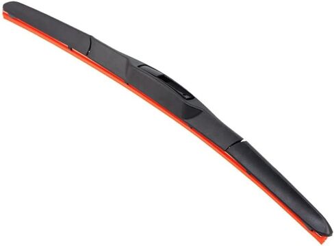 Red Silica Gel Car Wiper Blade Universal U Hook Type 14"16"17"18"19"20"21"22"24"26" Windshield Hybrid Auto Wiper Accessories (Color : 20 Inches, Size : Left Hand Drive-LHD) in Kuwait