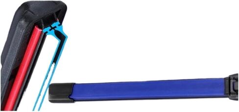 Colorful U J Hook Car Windshield Wiper Blades Universal Soft Double Layer Rubber Frameless Bracketless 16" 19" 20" 22" 24" 26"(Pink,16in (400mm)-1 pc) in Saudi Arabia