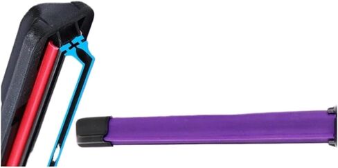 Colorful U J Hook Car Windshield Wiper Blades Universal Soft Double Layer Rubber Frameless Bracketless 16" 19" 20" 22" 24" 26"(Pink,16in (400mm)-1 pc) in Saudi Arabia
