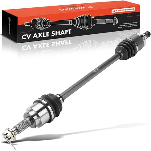 A-Premium Pair (2) Rear CV Axle Shaft Assembly Compatible with Honda Big Red 700 2009 2010 2011 2012 2013, 4x4 Models, Driver and Passenger Side, Replace# 42350-HL1-A01 in Saudi Arabia