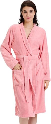 Towel Robe for Women and Men – Soft Absorbent Kimono Bathrobe, Quick-Dry Spa Shower & Hotel Use in Kuwait