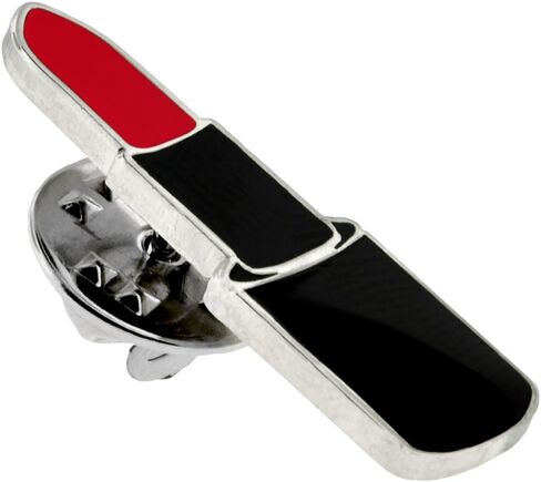 PinMart Glamourous Red Lipstick Make-Up Cosmetics Trendy Enamel Lapel Pin - 10 Pack in Saudi Arabia
