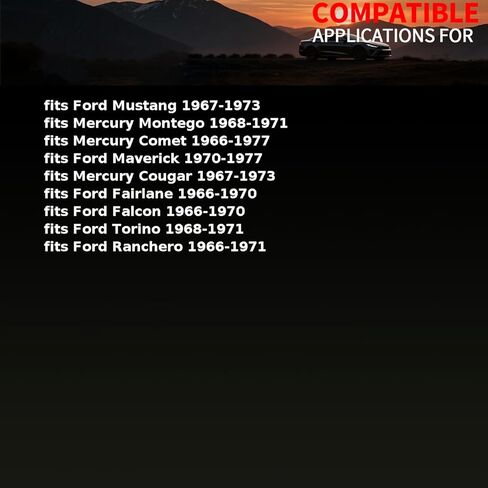 طقم عمود ذراع التحكم في التعليق الأمامي العلوي يناسب Ford Mustang، Fairlane، Falcon، Maverick، Ranchero 1966 1967 1968 1969 1970 1971 1972 1973 1974 1975-1977 استبدال A2184 1 x in Saudi Arabia