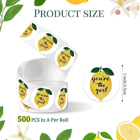 ملصقات You're The Zest Lemon، ملصقات عصير الليمون للأكواب، تغليف أكياس الهدايا الصيفية، الأعمال الصغيرة، تزيين حامل عصير الليمون لتزيين حفلات الليمون، ملصقات حقيبة جودي، بريد سعيد مصنوع يدويًا in Saudi Arabia