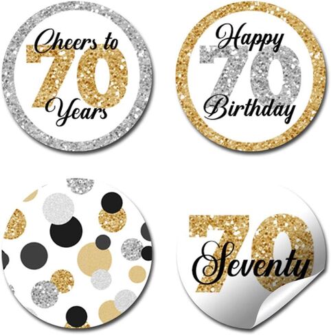 ملصقات ملصقات قبلة لحفلات عيد الميلاد السبعين من Confetti Polka Dot، 300 ملصق دائري للحفلات بحجم 0.75 بوصة لقبلات الشوكولاتة من AmandaCreation، رائعة لمفضلات الحفلات، وأختام المغلفات وحقائب الهدايا الجيدة in Saudi Arabia