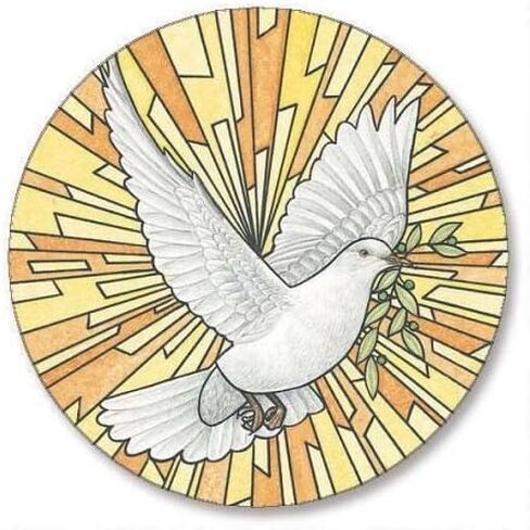 أختام مظاريف زجاجية ملونة - مجموعة من 144 لاصقة ذاتية اللصق، ورقة مسطحة، أختام لاصقة مقاس 1-1/2 بوصة، من Colourful Images in Kuwait