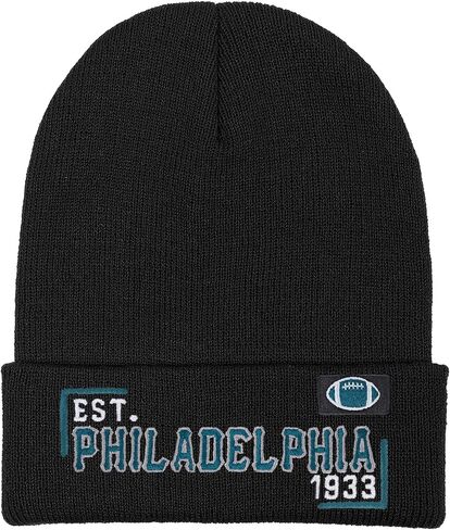 Vintage Classic Sports Embroidered Beanie Hat Cuffed Winter Hat Knit in Saudi Arabia